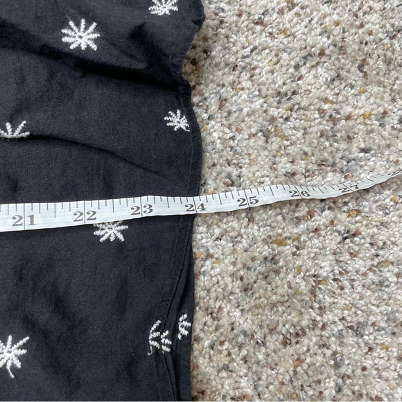 Zara Black White Floral Spaghetti Strap Smocked V-Neck Mini Dress Plus Size XXL - Picture 9 of 9